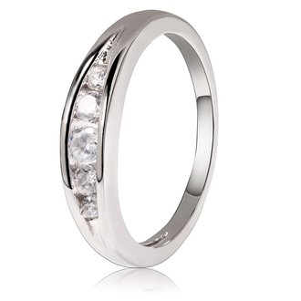 AGR0044 - Silver Sparkle Crystal Fashion Ring