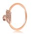 AGR0069 - Gold Crystal Iconic Swan Logo Ring