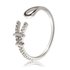 AGR0073 - Silver Crystal Adjustable Eiffel Tower Ring