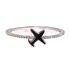 AGR0075 - Silver Airplane Crystal Ring