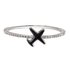 AGR0075 - Silver Airplane Crystal Ring