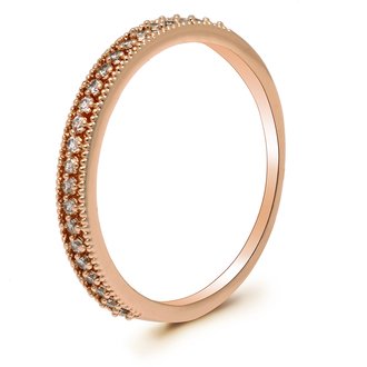 AGR0081 - Gold Sparkle Crystal Engagement Ring