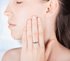 AGR0082 - Silver Crystal Engagement Fashion Ring