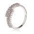 AGR0082 - Silver Crystal Engagement Fashion Ring