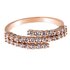 AGR0084 - Gold Crystal Engagement Fashion Ring