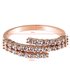 AGR0084 - Gold Crystal Engagement Fashion Ring