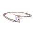 AGR0086 - Silver Wedding Crystal Ring