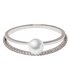 AGR0090 - Silver Crystal Pearl Fashion Ring