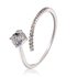 AGR0091 - Silver Crystal Adjustable Classic Fashion Ring