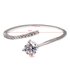 AGR0091 - Silver Crystal Adjustable Classic Fashion Ring