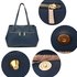 AG00526 - Wholesale & B2B Navy Women's Front Pockets Tote Bag Supplier & Manufacturer