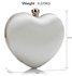 LSE0060 - White Diamante Hardcase Heart Clutch Bag