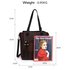 AG00553 - Coffee Front Pocket Tassel Shoulder Bag With Black Metal Work