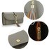 AGP1091 - Grey Flap Purse/Wallet With Tassel