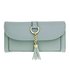 AGP1091 - Blue Flap Purse/Wallet With Tassel