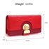 AGP1092B - Red Twist Lock Crocodile Purse/Wallet With Tassel