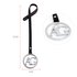 AGC1024 - Silver Anna Grace Brand Logo Bag Charms