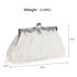 AGC00346 - Ivory Crystal Evening Clutch Bag