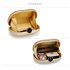 AGC00352 - Gold Hard Case Rhinestone Evening Clutch Bag