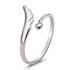AGR0036 - Silver Sparkle Fashion Adjustable Ring
