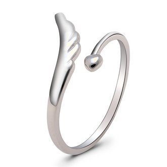AGR0036 - Silver Sparkle Fashion Adjustable Ring