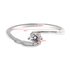AGR0031 - Silver Sparkle Crystal Engagement Ring