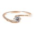 AGR0032 - Gold Sparkle Crystal Engagement Ring