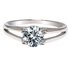 AGR0033 - Silver Sparkle Crystal Engagement Ring