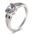 AGR0033 - Silver Sparkle Crystal Engagement Ring