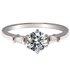 AGR0055 - Silver Sparkle Crystal Wedding Ring