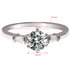 AGR0055 - Silver Sparkle Crystal Wedding Ring