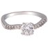 AGR0060 - Silver Sparkle Crystal Fashion Ring