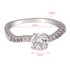 AGR0060 - Silver Sparkle Crystal Fashion Ring