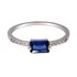 AGR0063 - Silver Sparkle Crystal Stone Ring