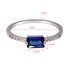 AGR0063 - Silver Sparkle Crystal Stone Ring