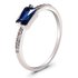 AGR0063 - Silver Sparkle Crystal Stone Ring
