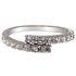 AGR0072 - Silver Crystal Adjustable Fashion Ring