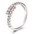 AGR0072 - Silver Crystal Adjustable Fashion Ring