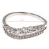 AGR0088 - Silver Sparkle Crystal Engagement Ring