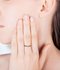 AGR0093 - Gold Sparkle Crystal Engagement Ring