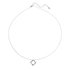 AGN0040 - Silver Sparkling Crystal Square Necklace