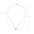 AGN0047 - Silver Sparkling Crystal Circle Necklace