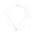 AGN0050 - Silver Sparkling Crystal Moon Necklace