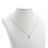 AGN0051 - Gold Sparkling Crystal Square Necklace