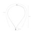 AGN0053 - Silver Sparkling Crystal Eiffel Tower Necklace