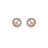 AGE0014 - Gold Sparkling Crystal Peace Earring