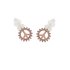 AGE0014 - Gold Sparkling Crystal Peace Earring