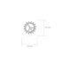 AGE0017 - Silver Sparkling Crystal Peace Earring