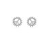 AGE0017 - Silver Sparkling Crystal Peace Earring