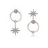 AGE0023 - Silver Sparkling Crystal Fashion Earring